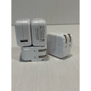 4 brand new 12W USB power adapter Apple A1401 wall charger block